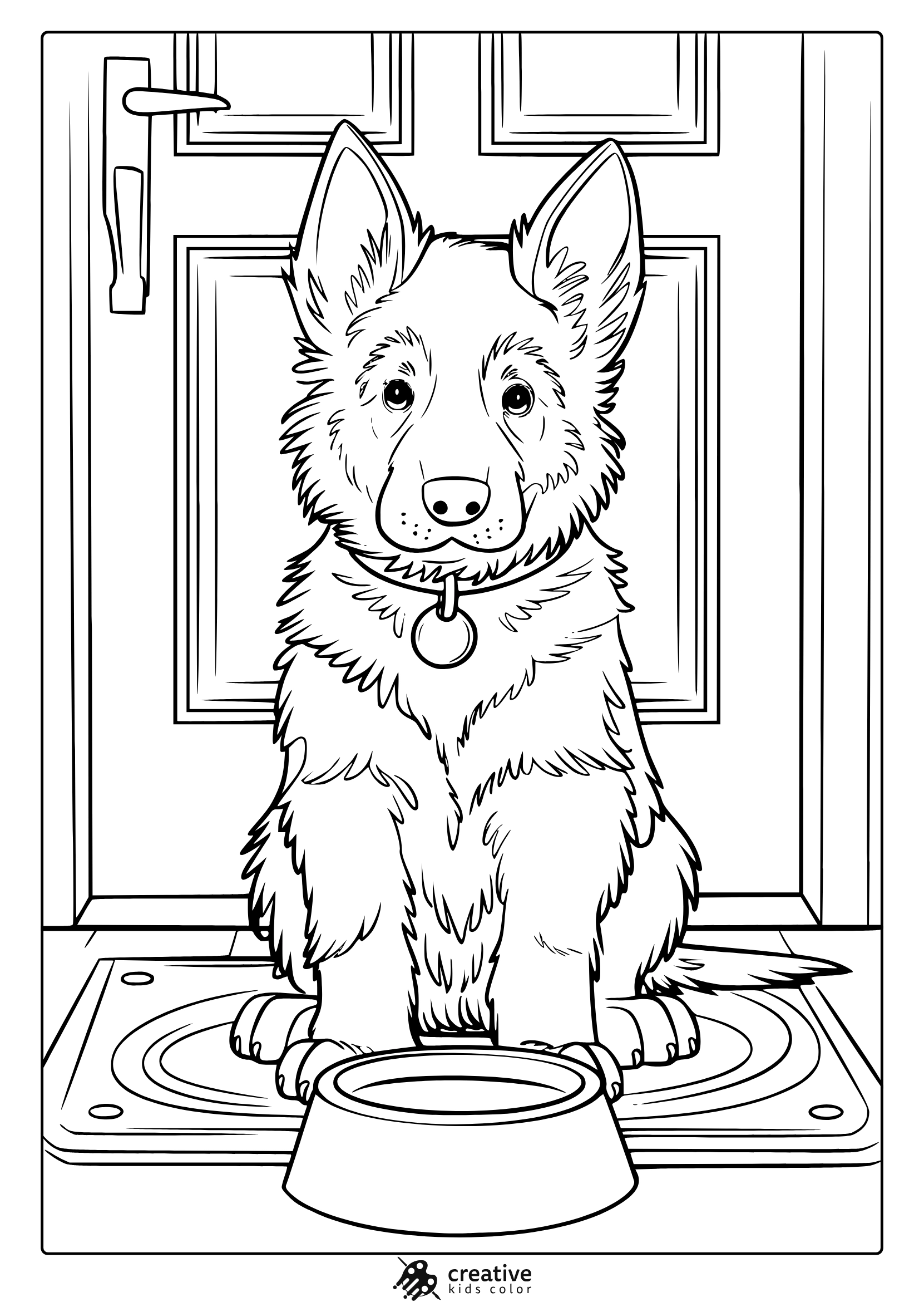 Free Printable Coloring Pages Puppies