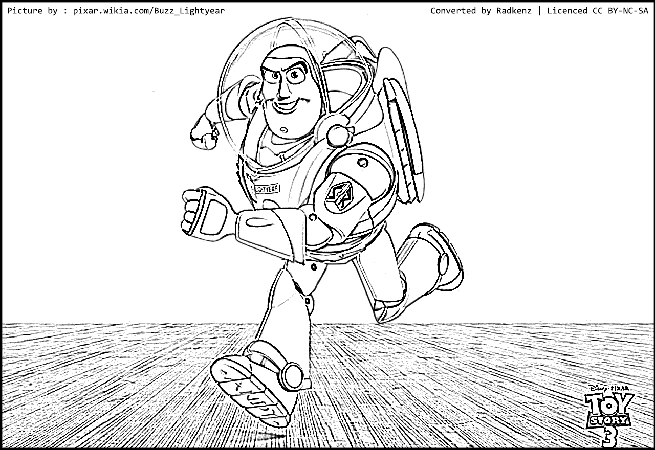 Buzz Lightyear Printable Coloring Pages
