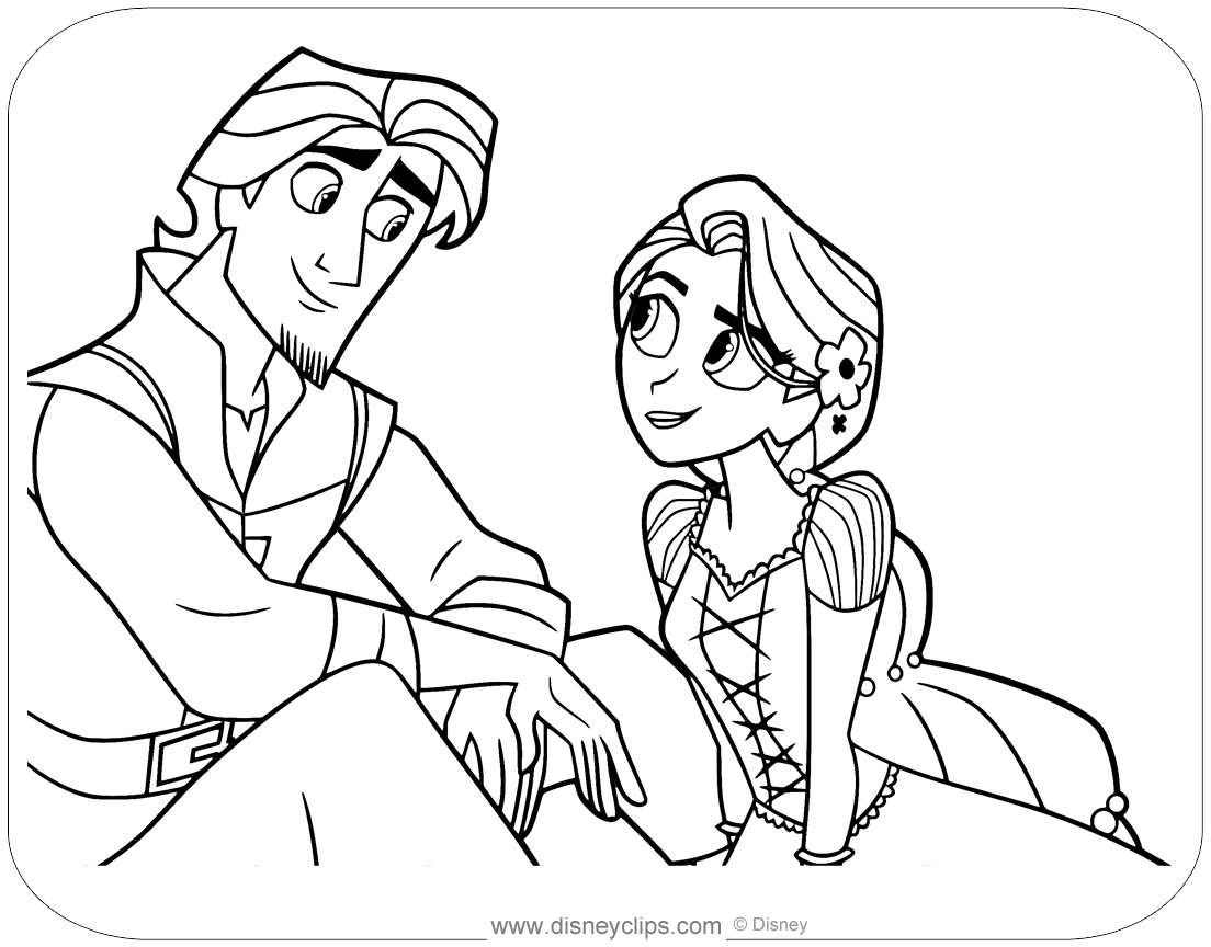 Rapunzel s Tangled Adventure Coloring Pages Disneyclips