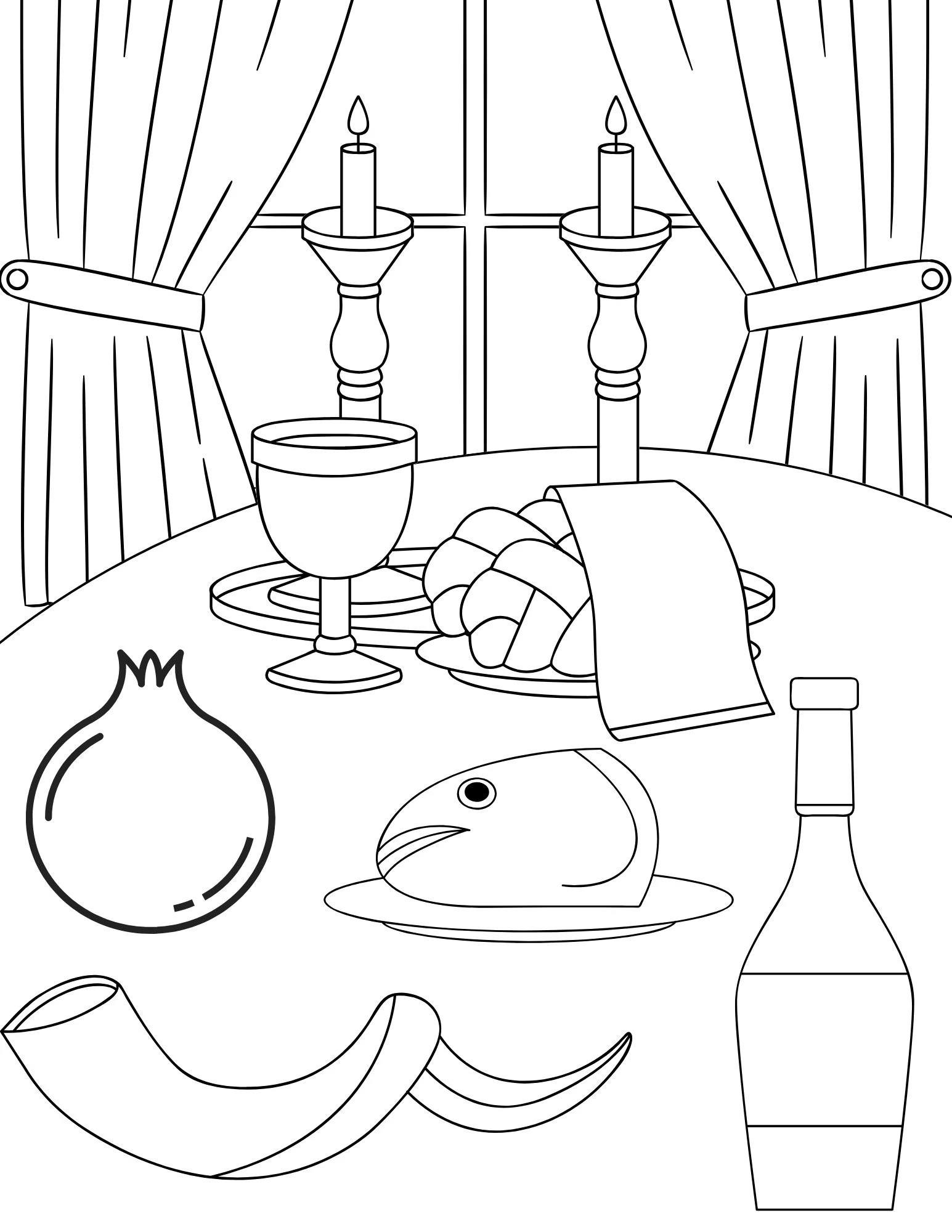 Rosh Hashanah Coloring Pages For Kids Rosh Hashanah Printables Rosh Hashanah Activity Page Jewish Holiday Coloring Pages Rosh Hashanah Etsy