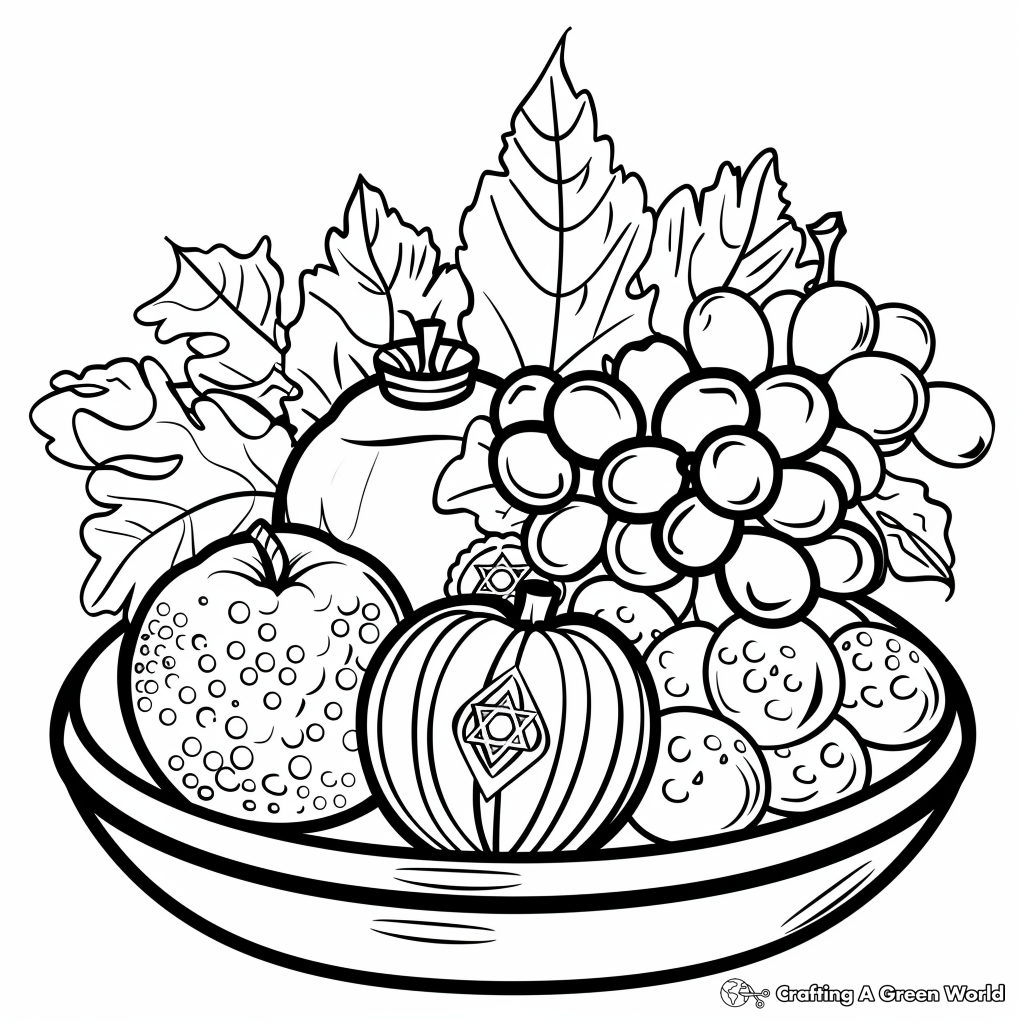 Rosh Hashanah Coloring Pages Free Printable 