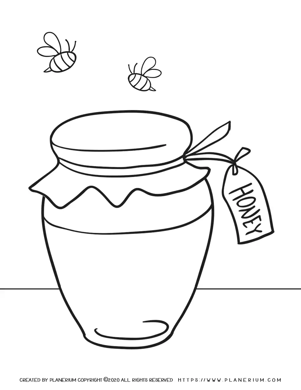 Rosh Hashanah Coloring Pages Honey Jar Planerium