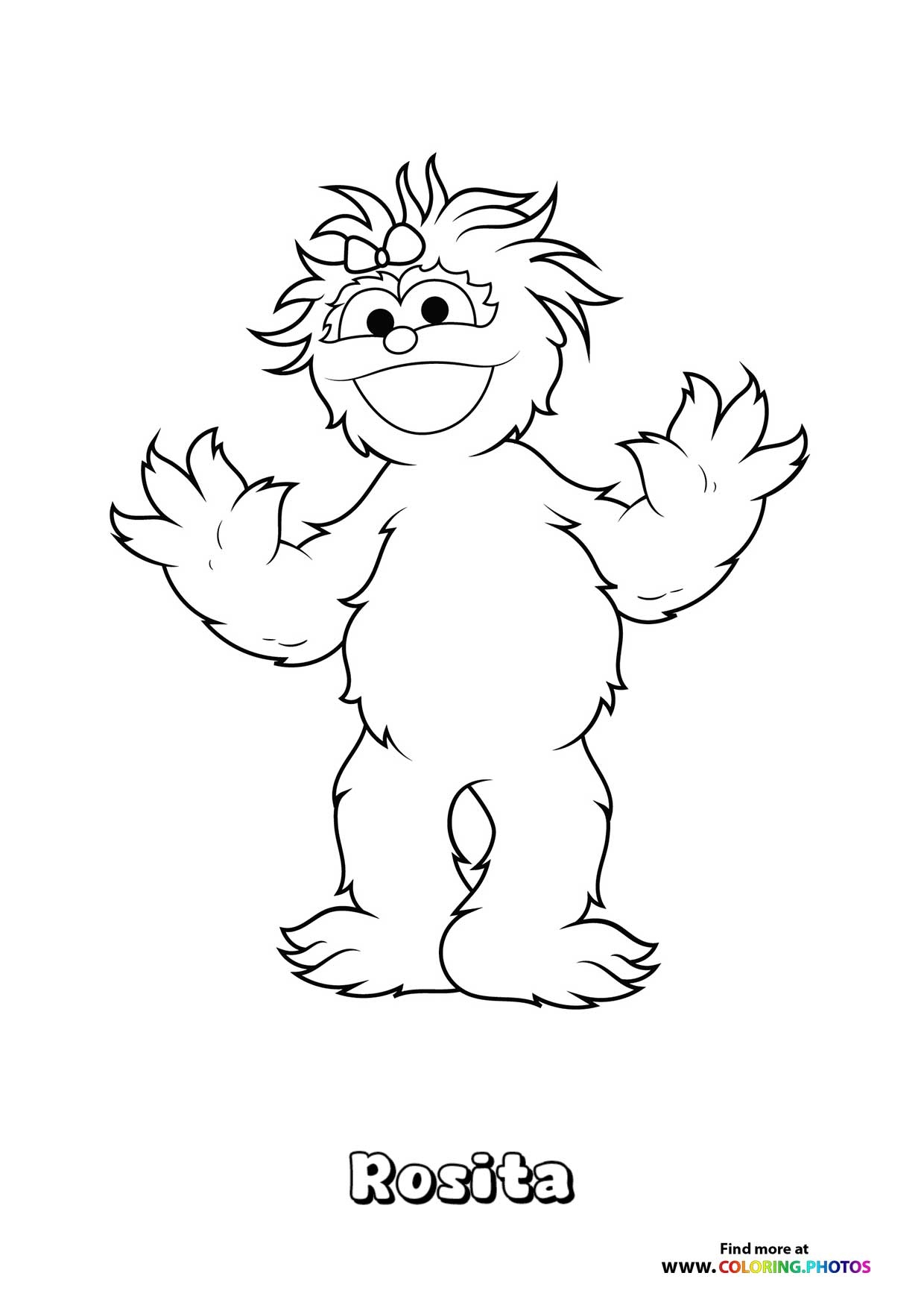 Rosita From Sesame Street Coloring Pages For Kids