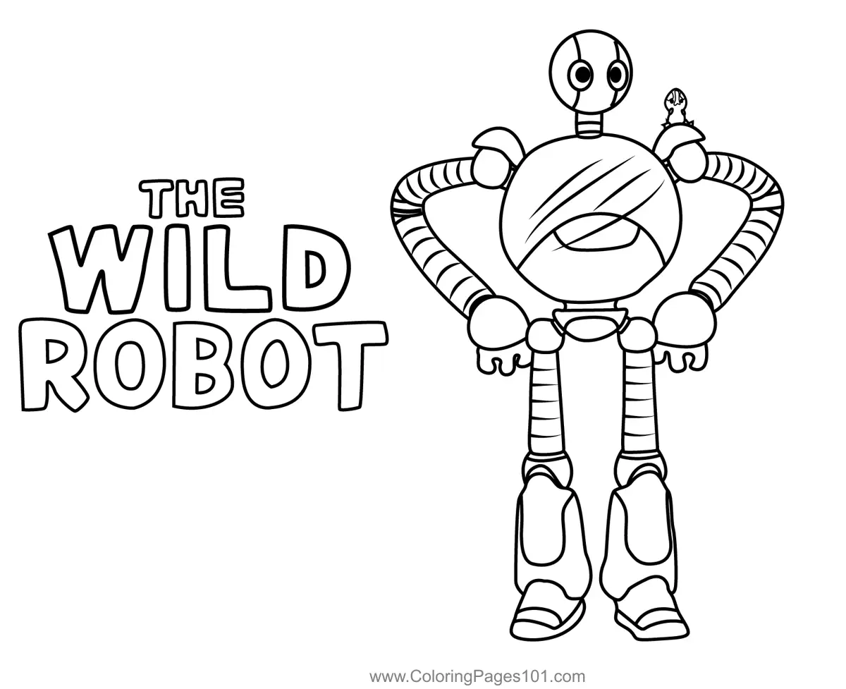 Roz 3 The Wild Robot Coloring Page For Kids Free The Wild Robot Roz 3 The Wild Robot Coloring Page For Kids Free The Wild Robot