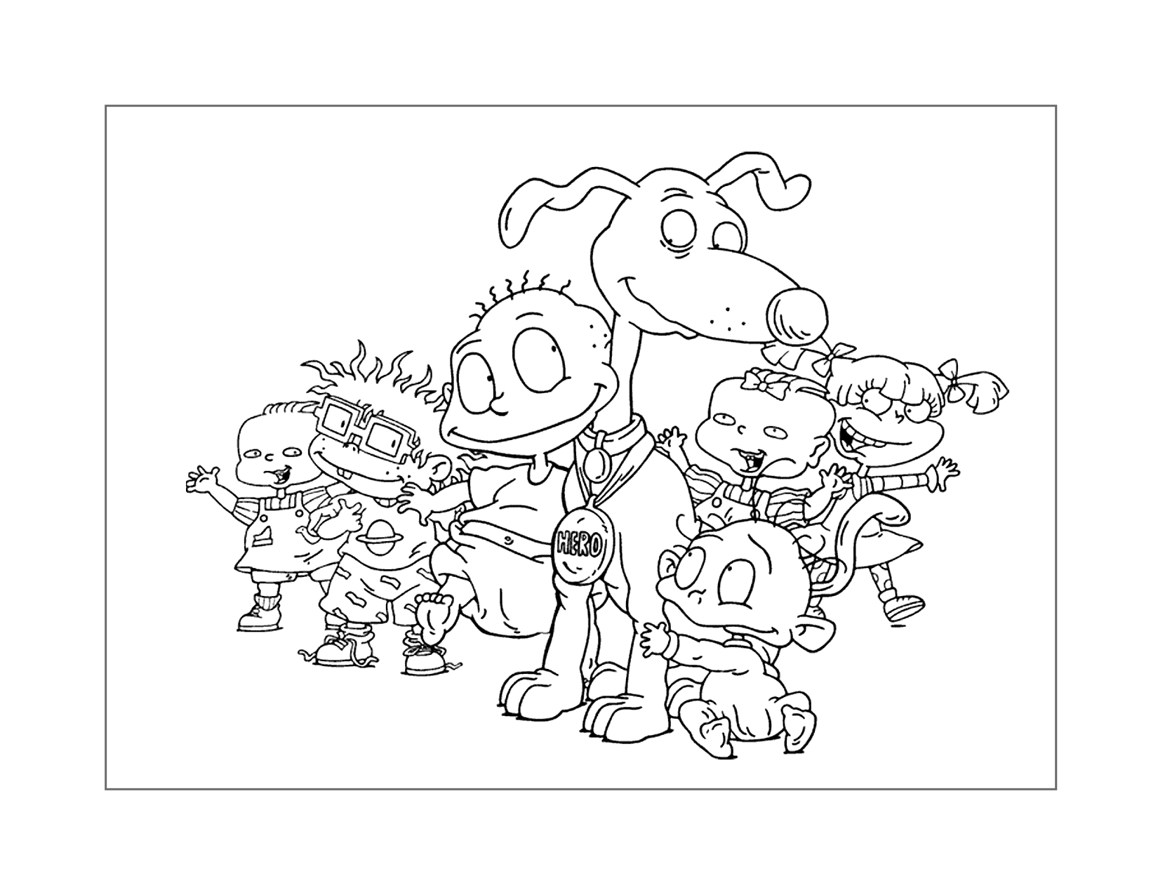 90s Cartoon Coloring Pages Printable