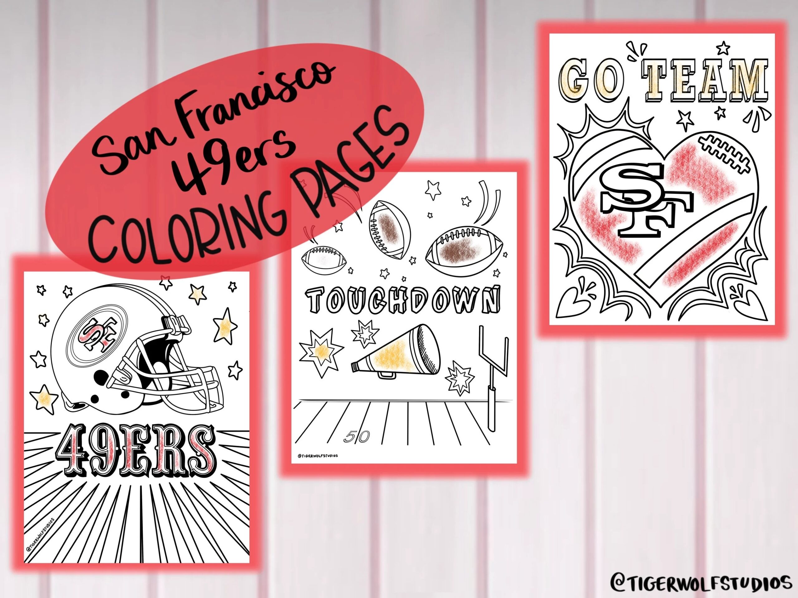 Free Printable 49ers Coloring Pages Free Printable 49ers Coloring Pages