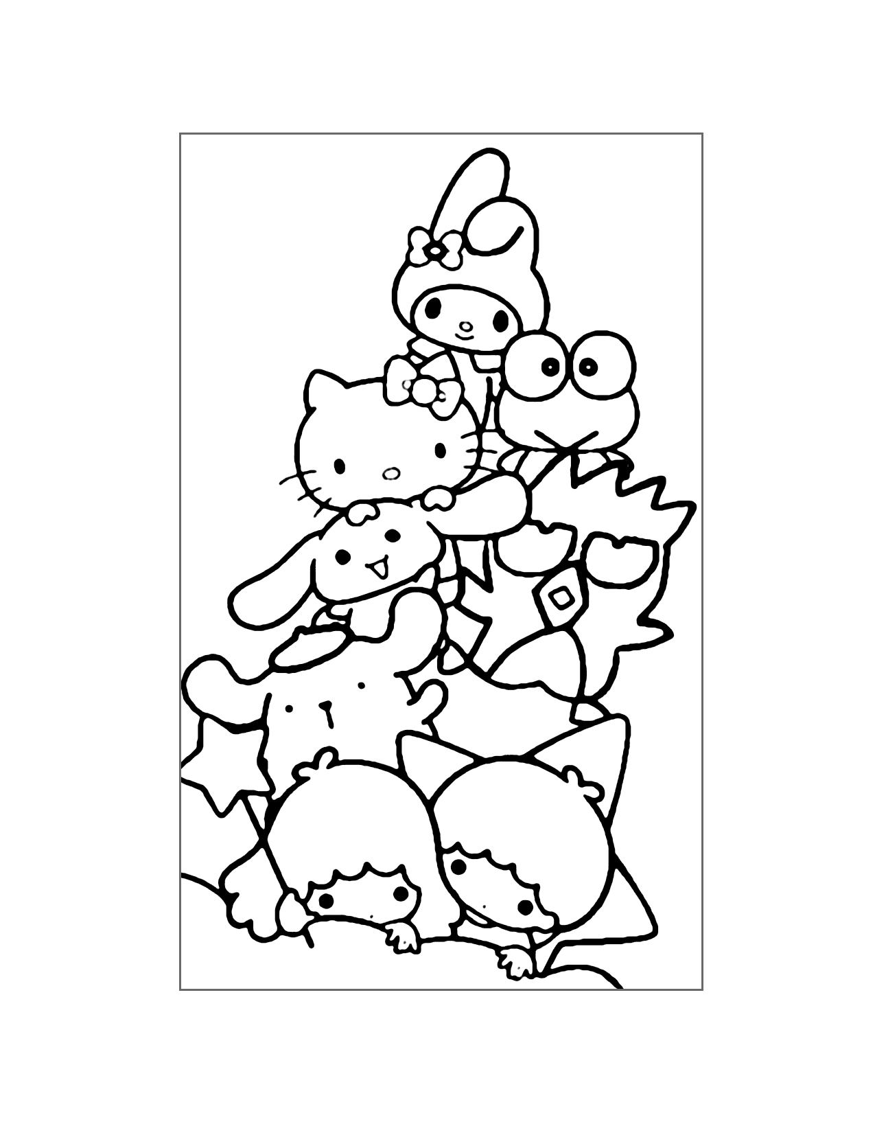 Sanrio Coloring Pages Printable Coloring Pages FREE