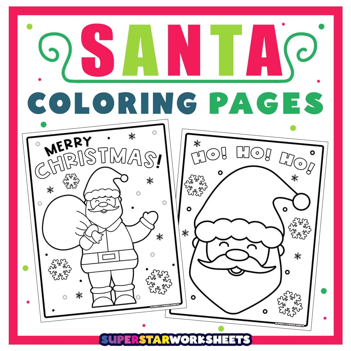 Free Santa Coloring Pages To Print Free Santa Coloring Pages To Print