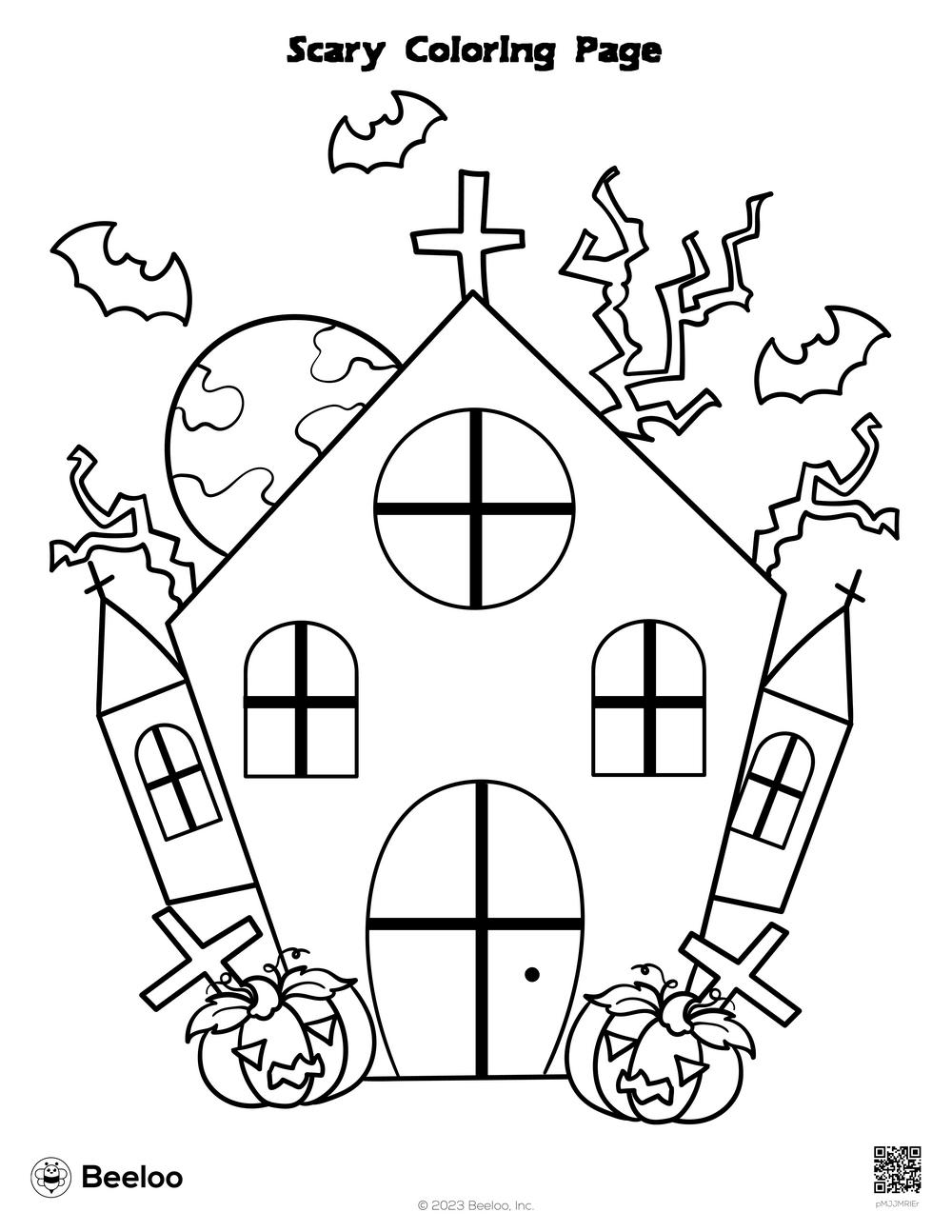 Scary Coloring Pages Printable Scary Coloring Pages Printable