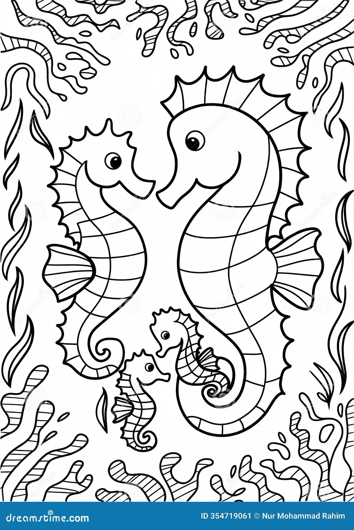 Seahorse Coloring Pages Printable