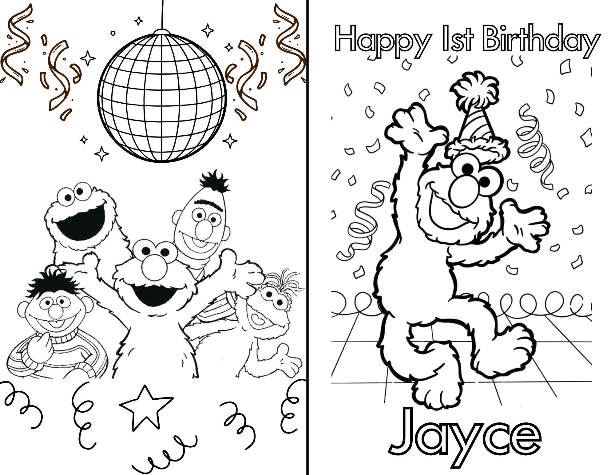 Sesame Street Coloring Book Etsy UK Sesame Street Coloring Book Etsy UK