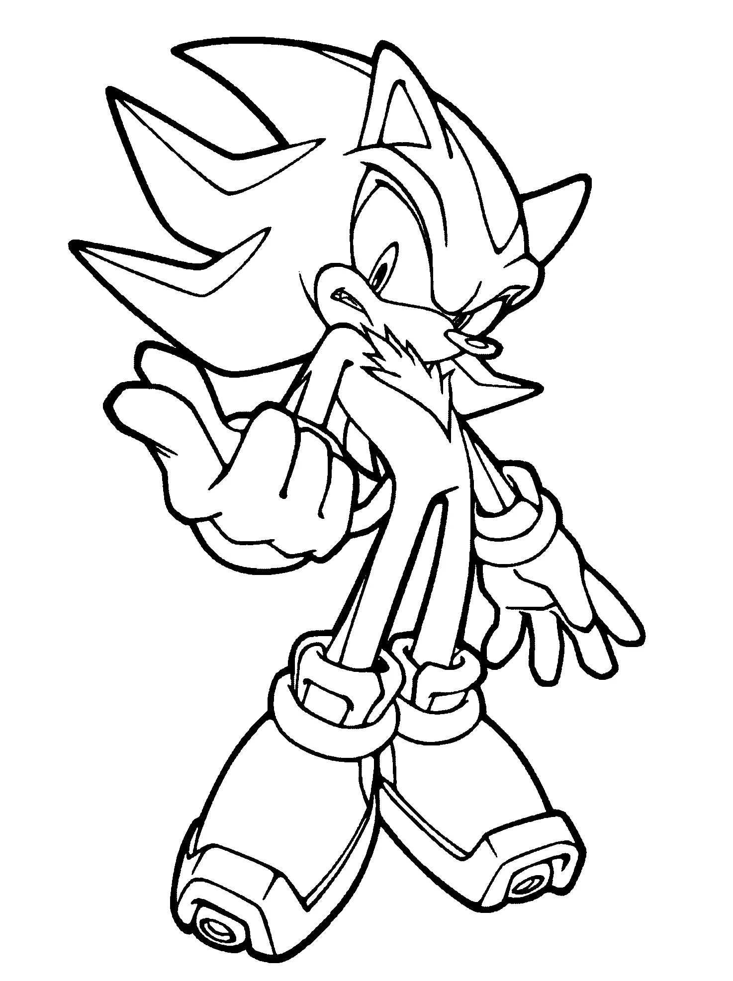 Shadow The Hedgehog Coloring Pages To Print Free Printable Shadow The Hedgehog Coloring Pages To Print Free Printable