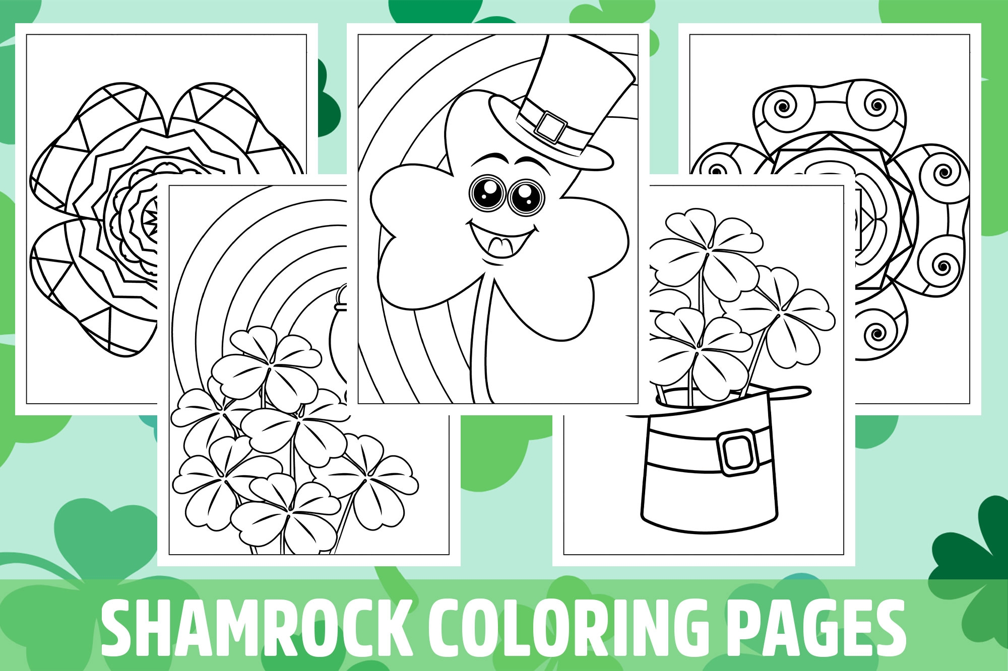 Shamrock Coloring Pages For Kids Girls Boys Teens Birthday School Activity Made By Teachers