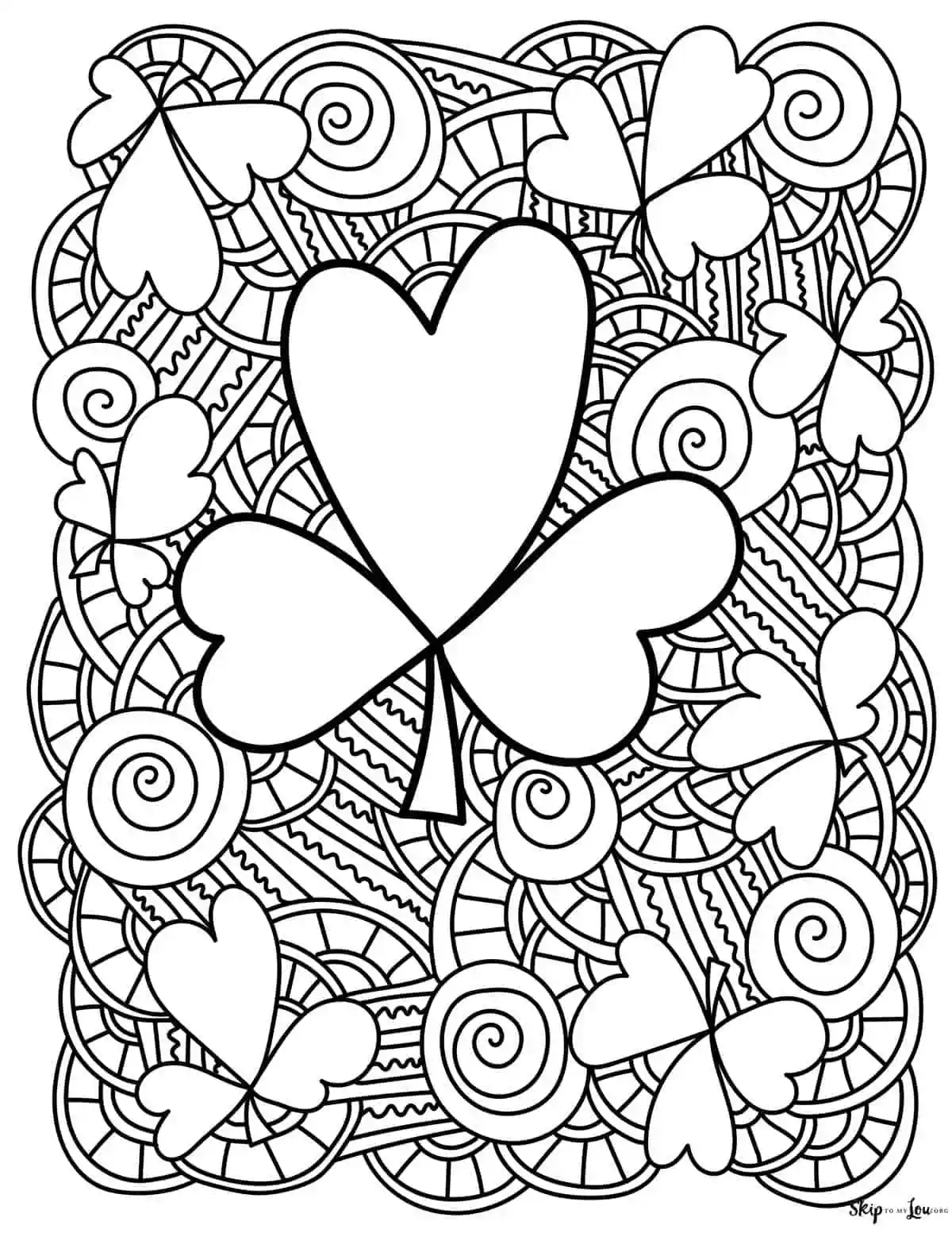 Shamrock Coloring Pages Skip To My Lou Shamrock Coloring Pages Skip To My Lou