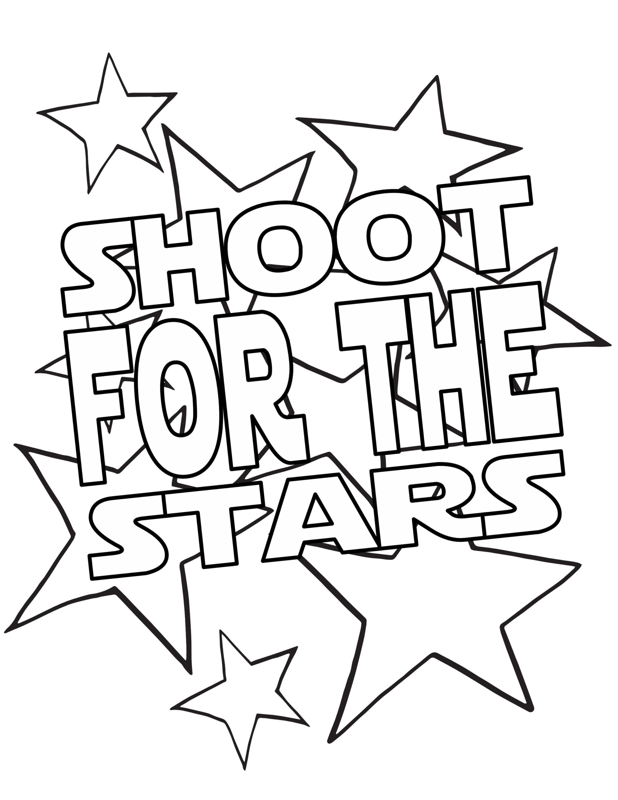 SHOOT FOR THE STARS Free Coloring Page Stevie Doodles SHOOT FOR THE STARS Free Coloring Page Stevie Doodles
