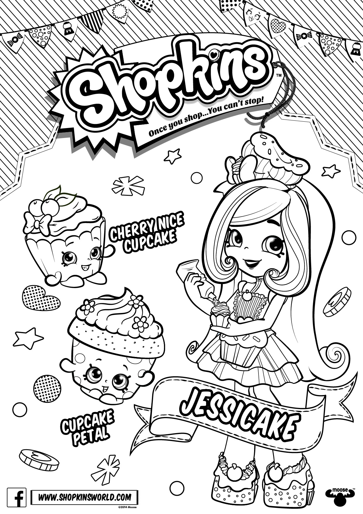 Shopkins Free Coloring Pages