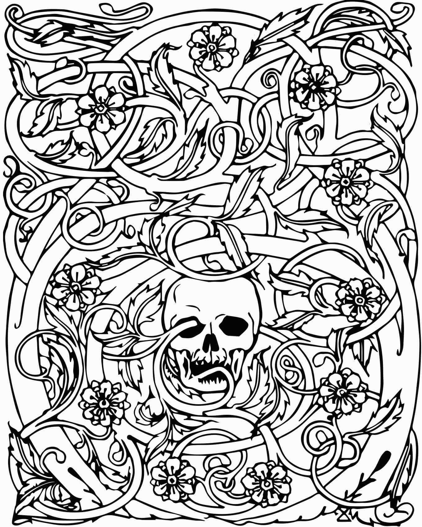 Skull Free Coloring Pages Skull Free Coloring Pages