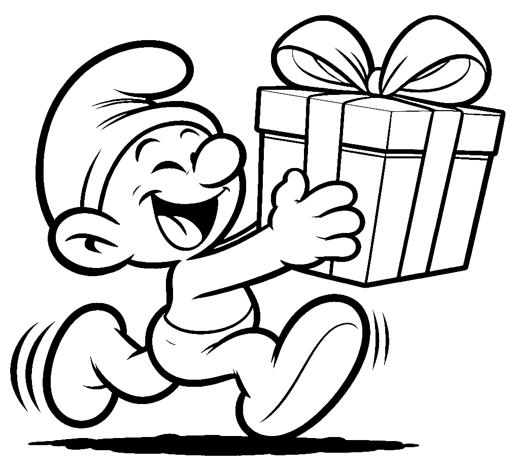 Printable Smurf Coloring Pages