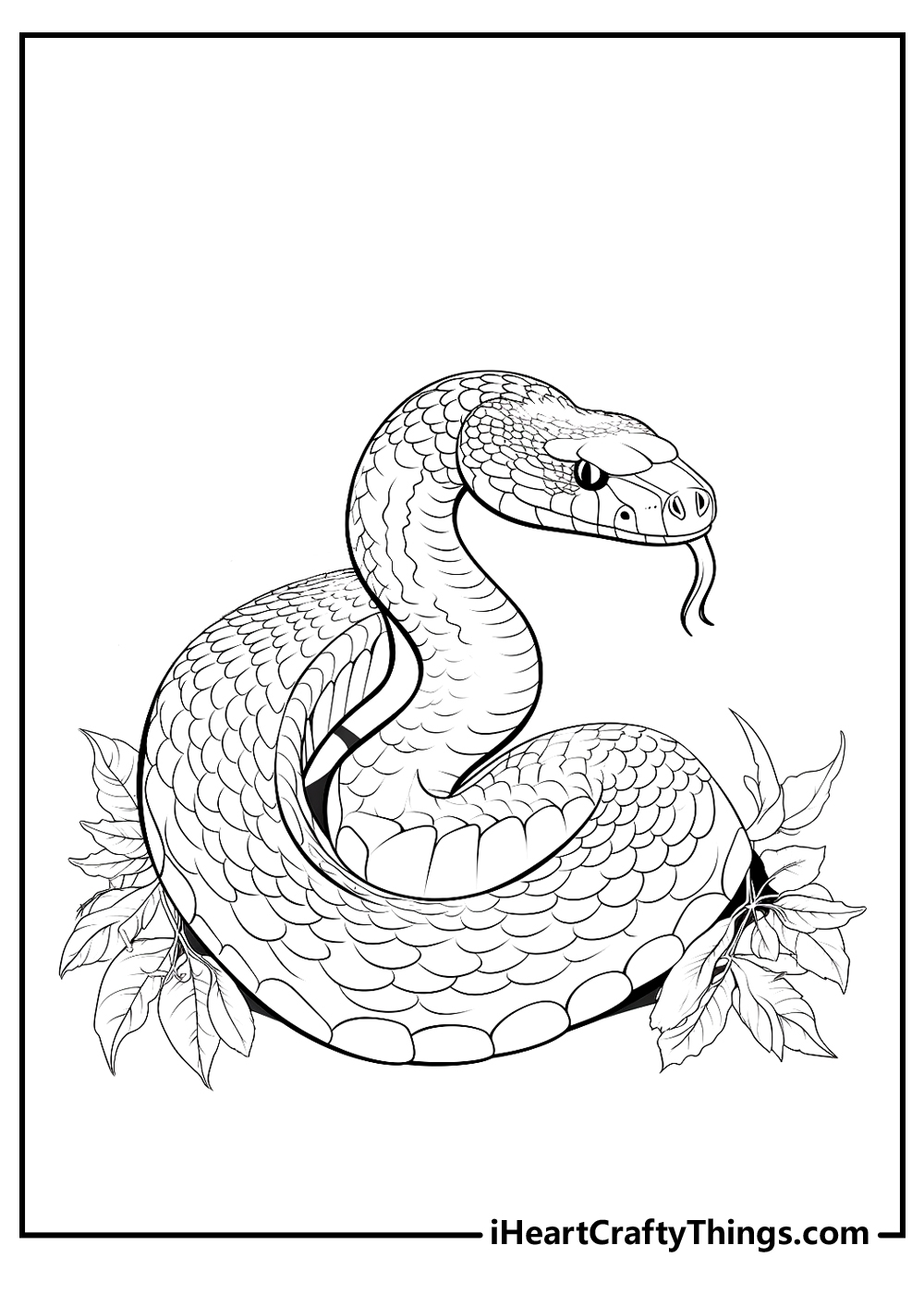 Free Printable Snake Coloring Pages Free Printable Snake Coloring Pages