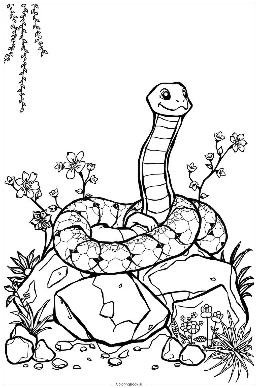 Free Printable Snake Coloring Page Free Printable Snake Coloring Page