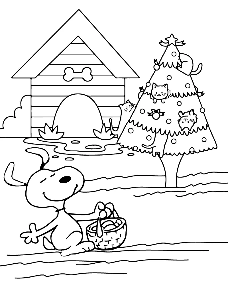 Charlie Brown Christmas Printable Coloring Pages