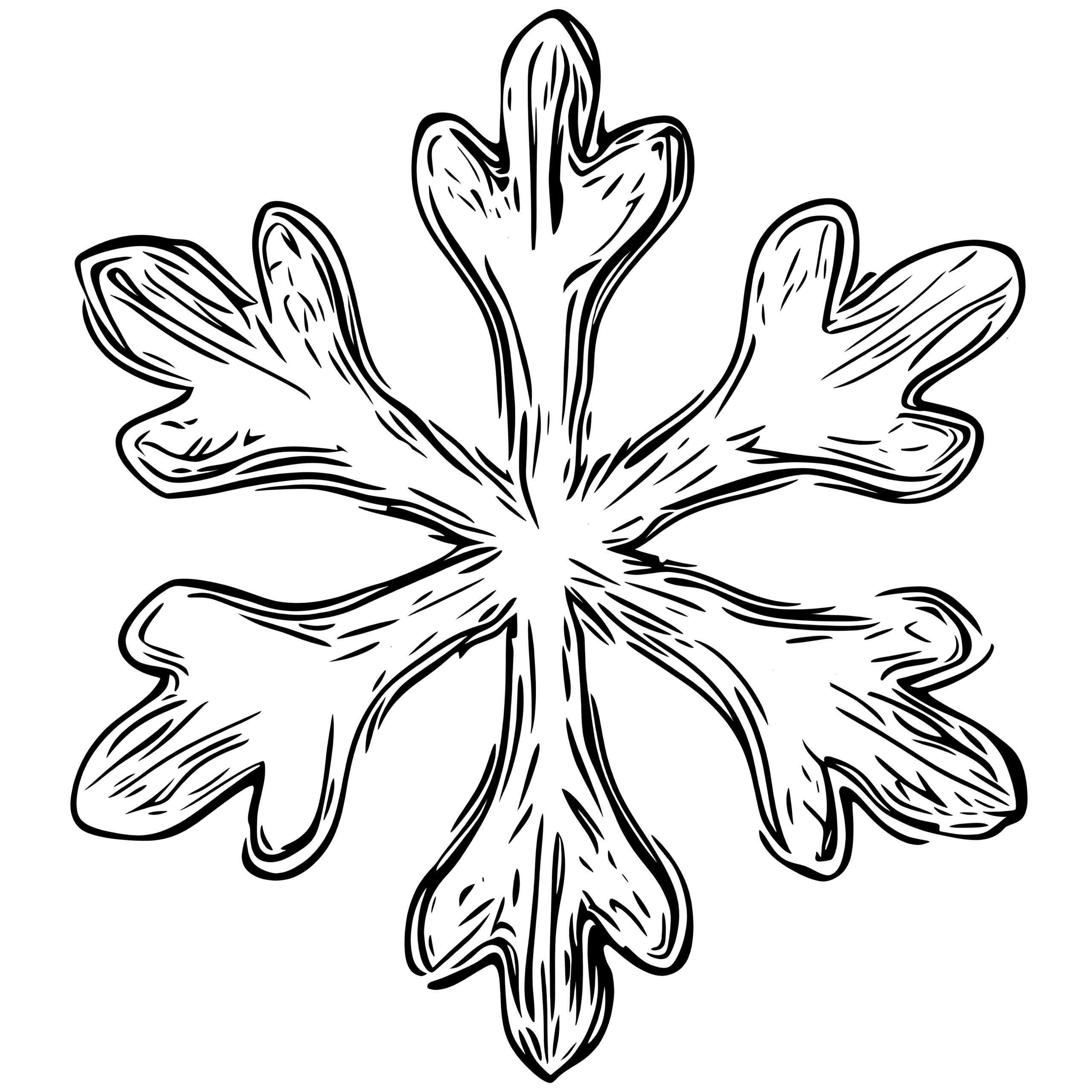 Snowflake Free Coloring Page