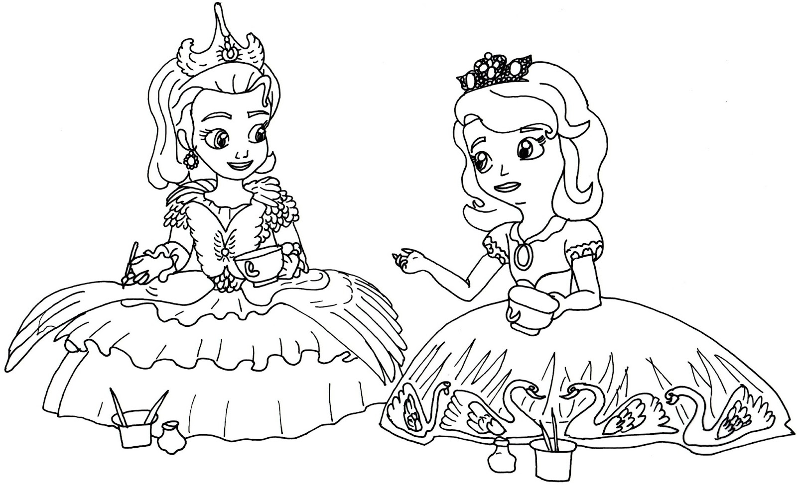 Sofia The First Coloring Pages Tea For Too Many Sofia The First Coloring Page Sofia The First Coloring Pages Tea For Too Many Sofia The First Coloring Page