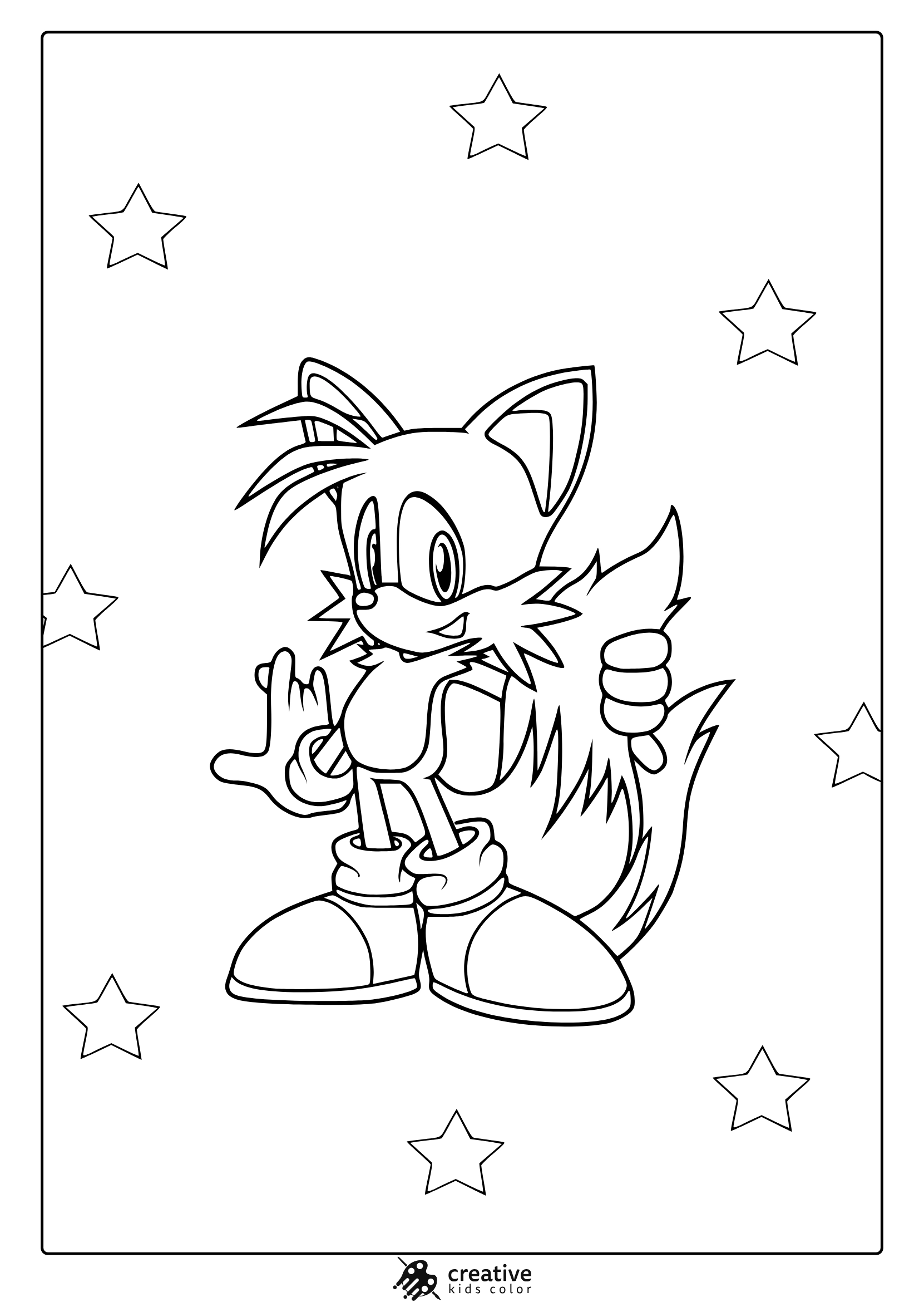 Sonic Coloring Page Printable Sonic Coloring Page Printable