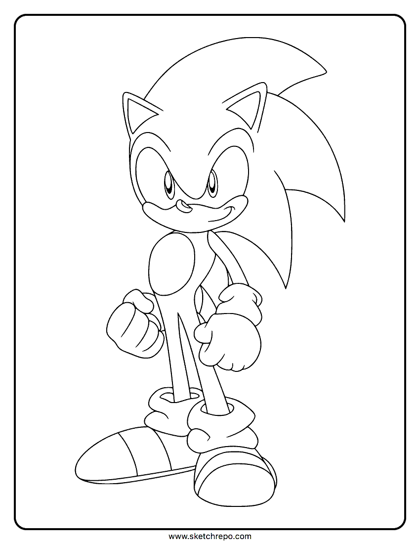 Sonic Coloring Pages Sketch Repo Sonic Coloring Pages Sketch Repo