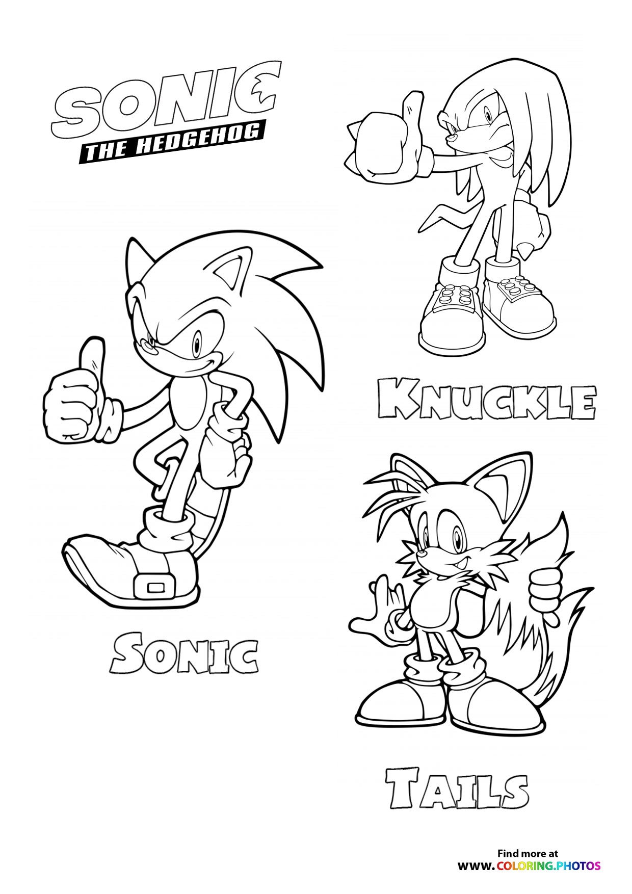 Printable Sonic And Tails Coloring Pages Printable Sonic And Tails Coloring Pages