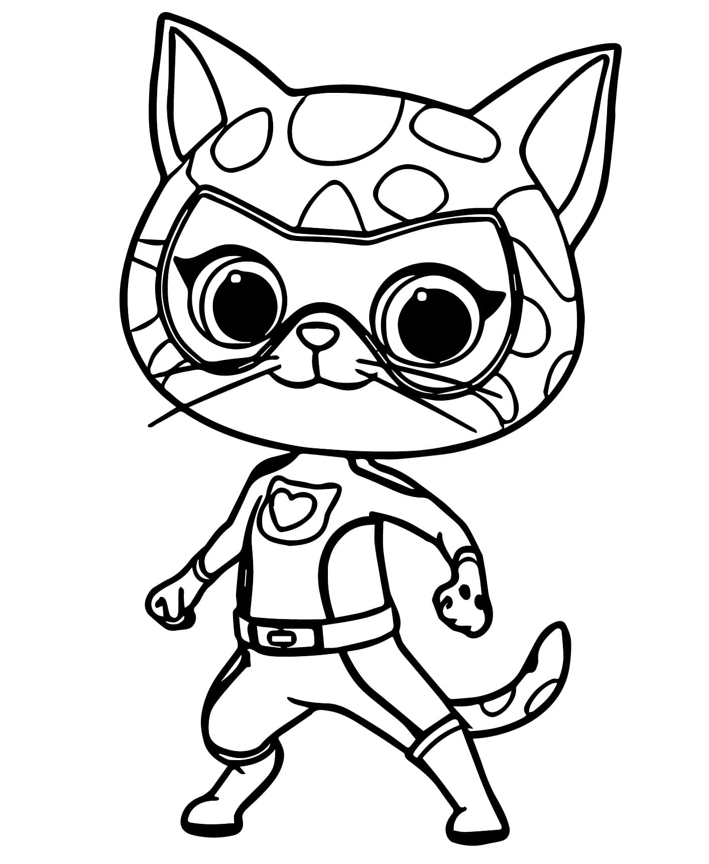 Sparks From SuperKitties Coloring Page Download Print Or Color Online For Free
