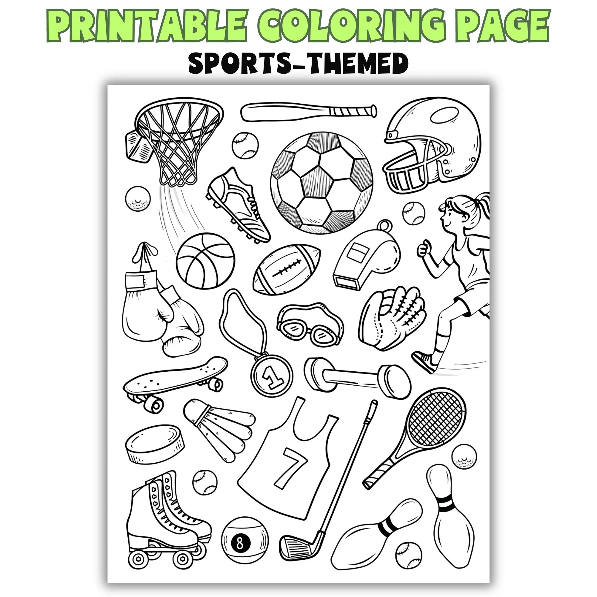 Sport Coloring Pages Printable
