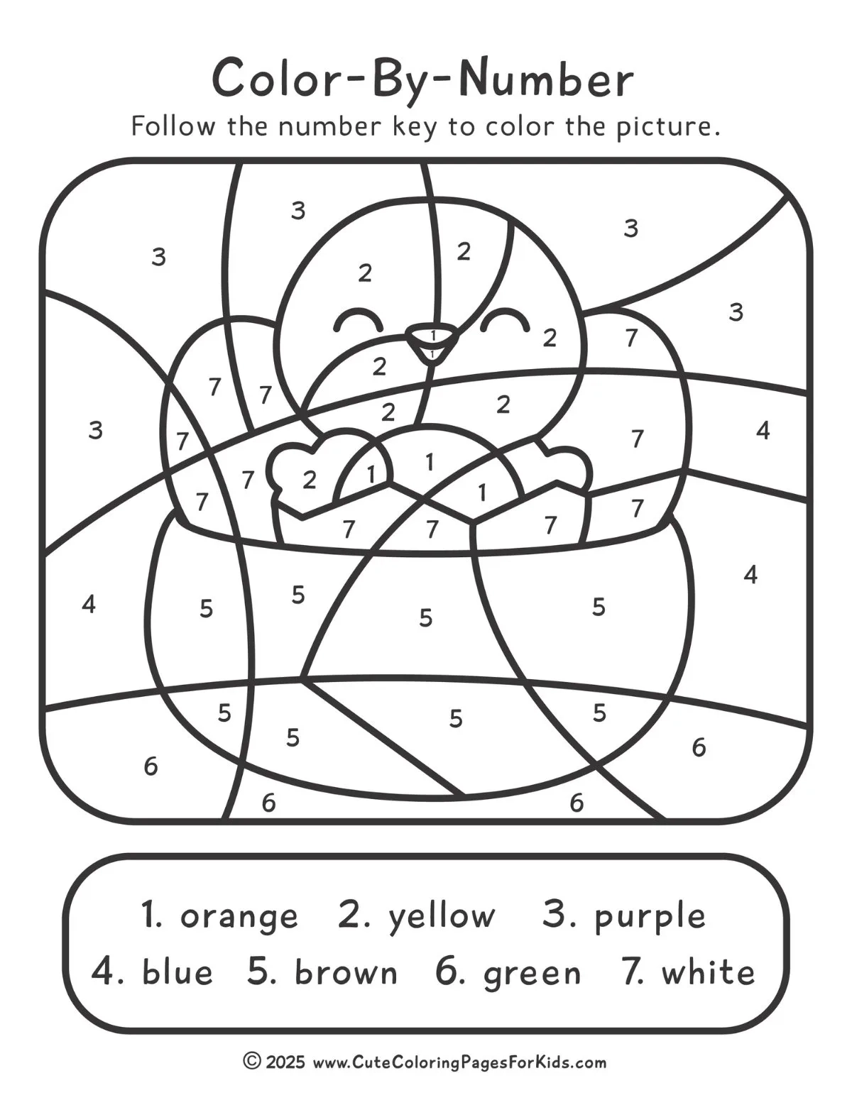 Printable Coloring Pages Color By Number