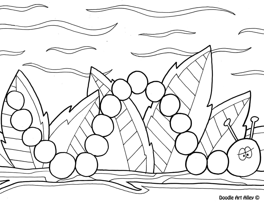 Spring Coloring Pages DOODLE ART ALLEY
