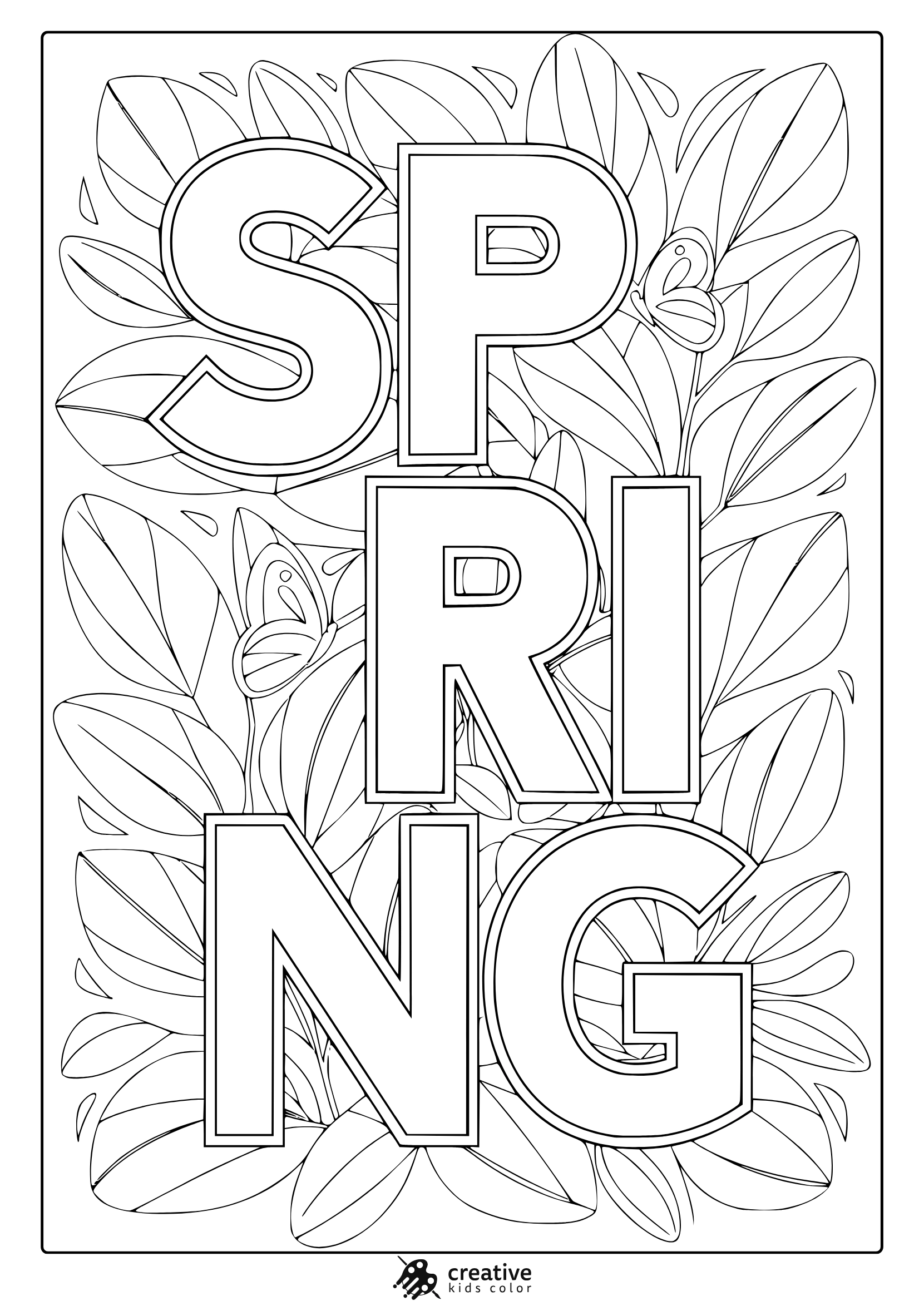 Spring Time Coloring Pages Printable Spring Time Coloring Pages Printable