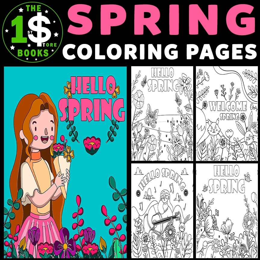Spring Equinox Coloring Pages Hello Spring Time Holiday Coloring Sheets Made By Teachers
