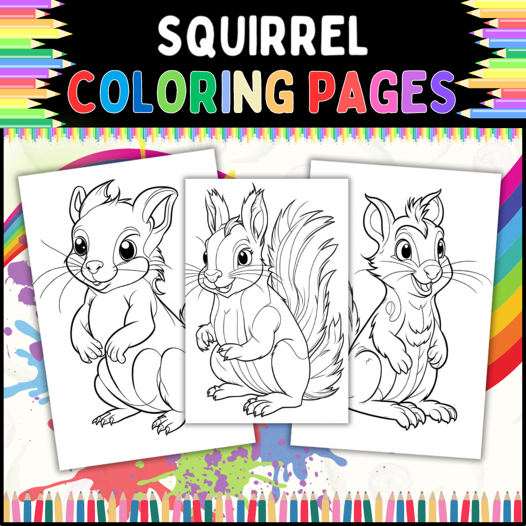 Squirrel Coloring Pages For Kids Free And Fun Printable Activity Made By Teachers Squirrel Coloring Pages For Kids Free And Fun Printable Activity Made By Teachers