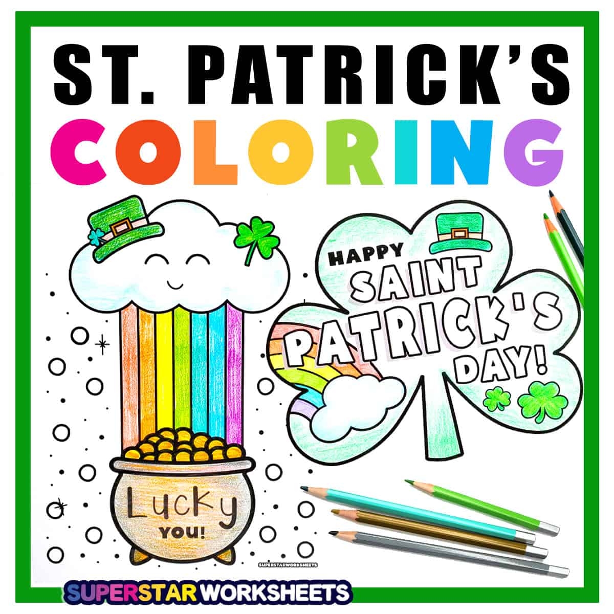 St Patrick s Day Coloring Pages Superstar Worksheets St Patrick s Day Coloring Pages Superstar Worksheets