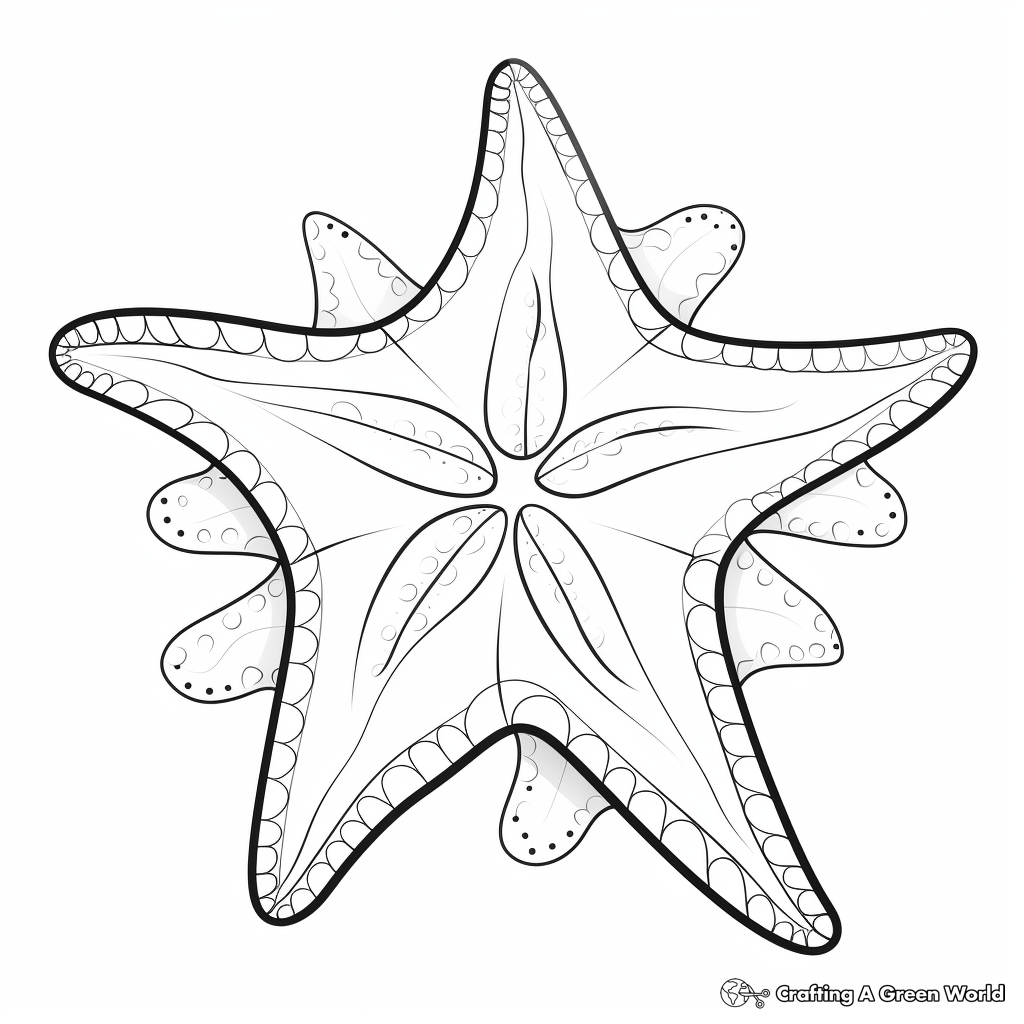 Starfish Coloring Pages Free Printable 
