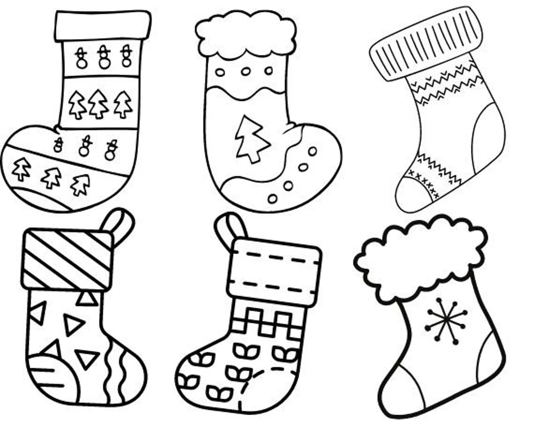 Stocking Christmas Coloring Pages Digital Christmas Prints Christmas Coloring Book Etsy UK Stocking Christmas Coloring Pages Digital Christmas Prints Christmas Coloring Book Etsy UK