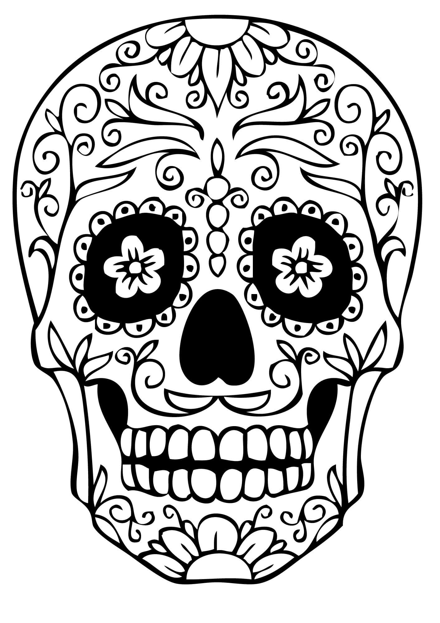 Sugar Skull Coloring Pages Printable Coloring Pages FREE Sugar Skull Coloring Pages Printable Coloring Pages FREE