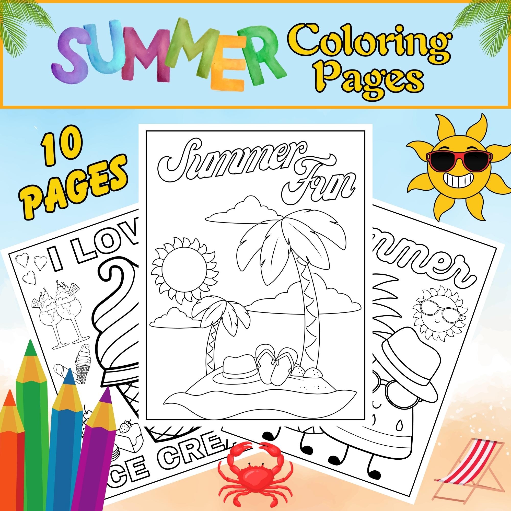 Summer Coloring Pages End Of The Year Coloring Pages Activities 
