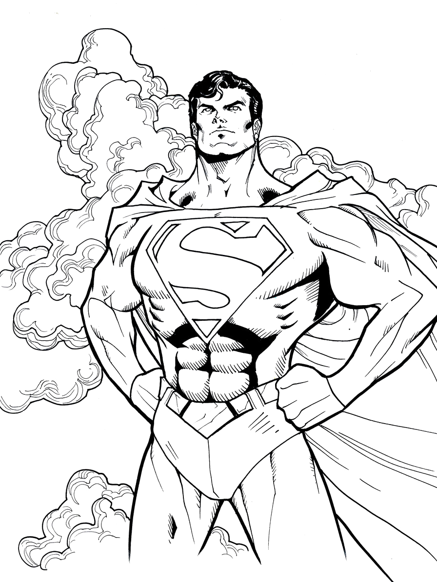 Superman Coloring Pages Free