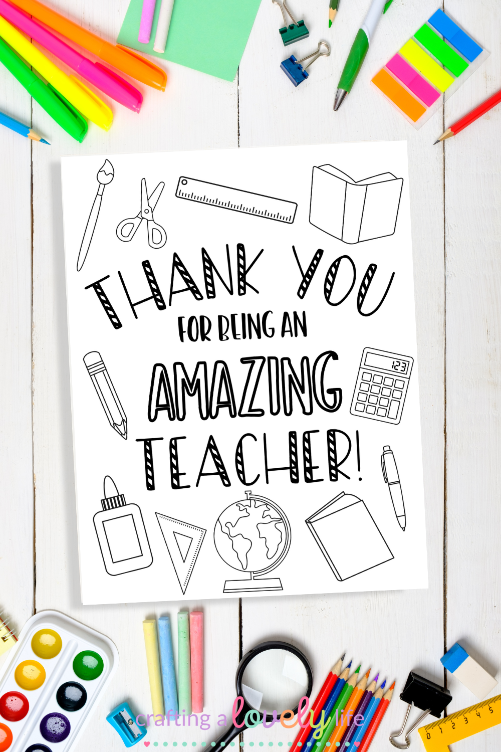 Teacher Appreciation Card Coloring Page Free Printable Teacher Appreciation Card Coloring Page Free Printable