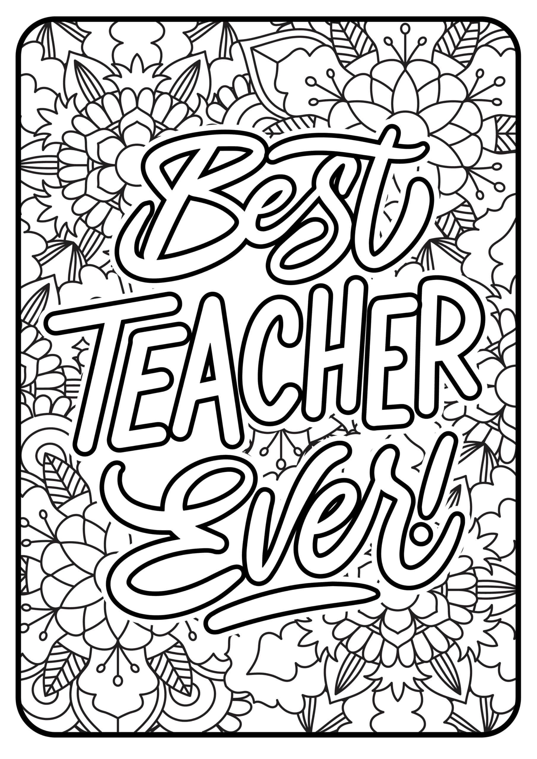 Teacher Appreciation Coloring Pages Kids Activity Zone