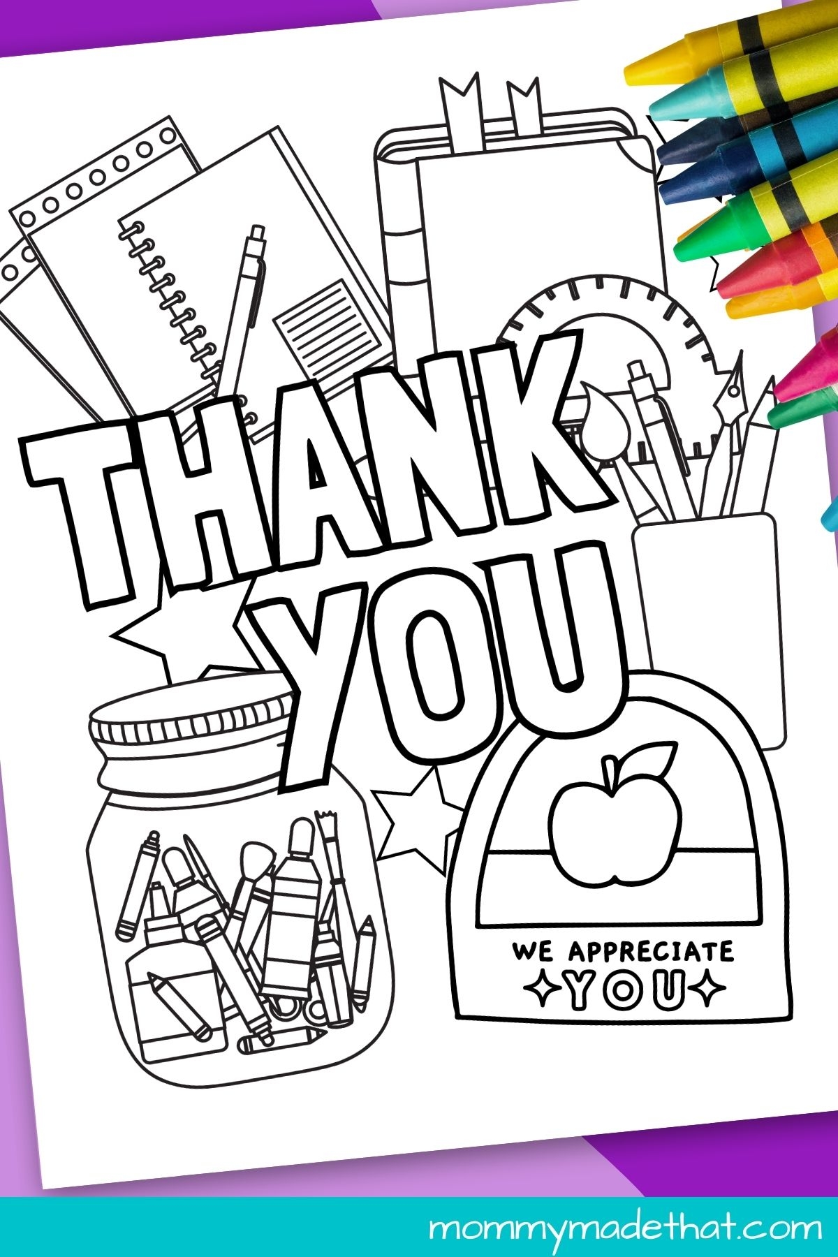 Teacher Appreciation Coloring Pages Worksheets Library