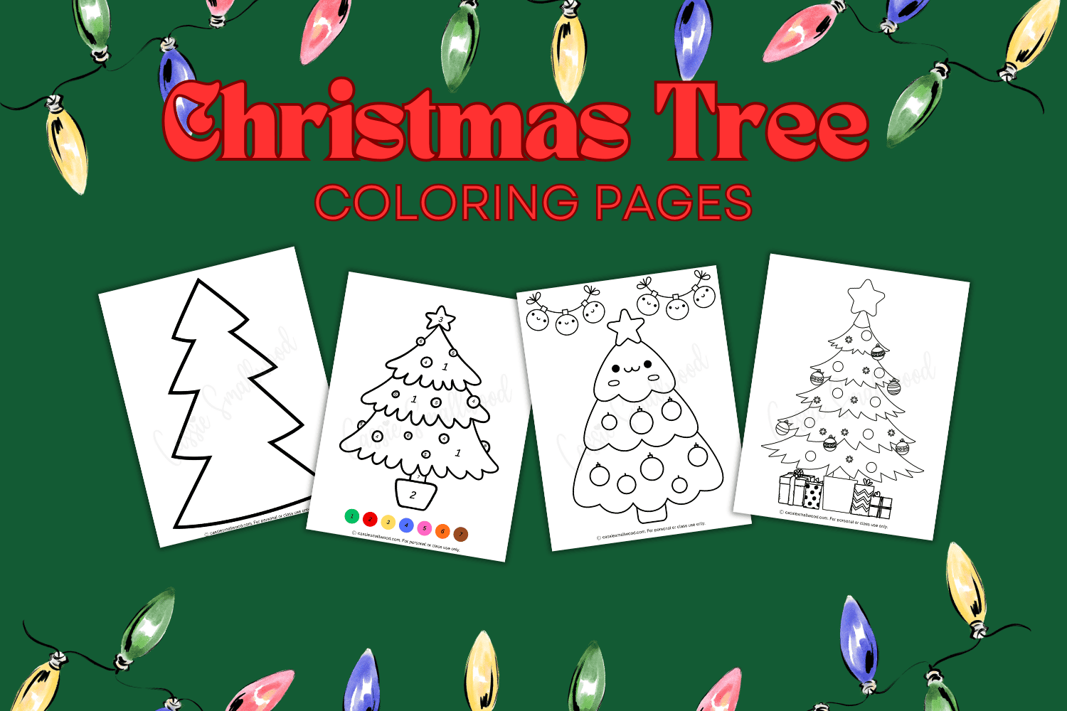Christmas Trees Coloring Pages Printable Christmas Trees Coloring Pages Printable