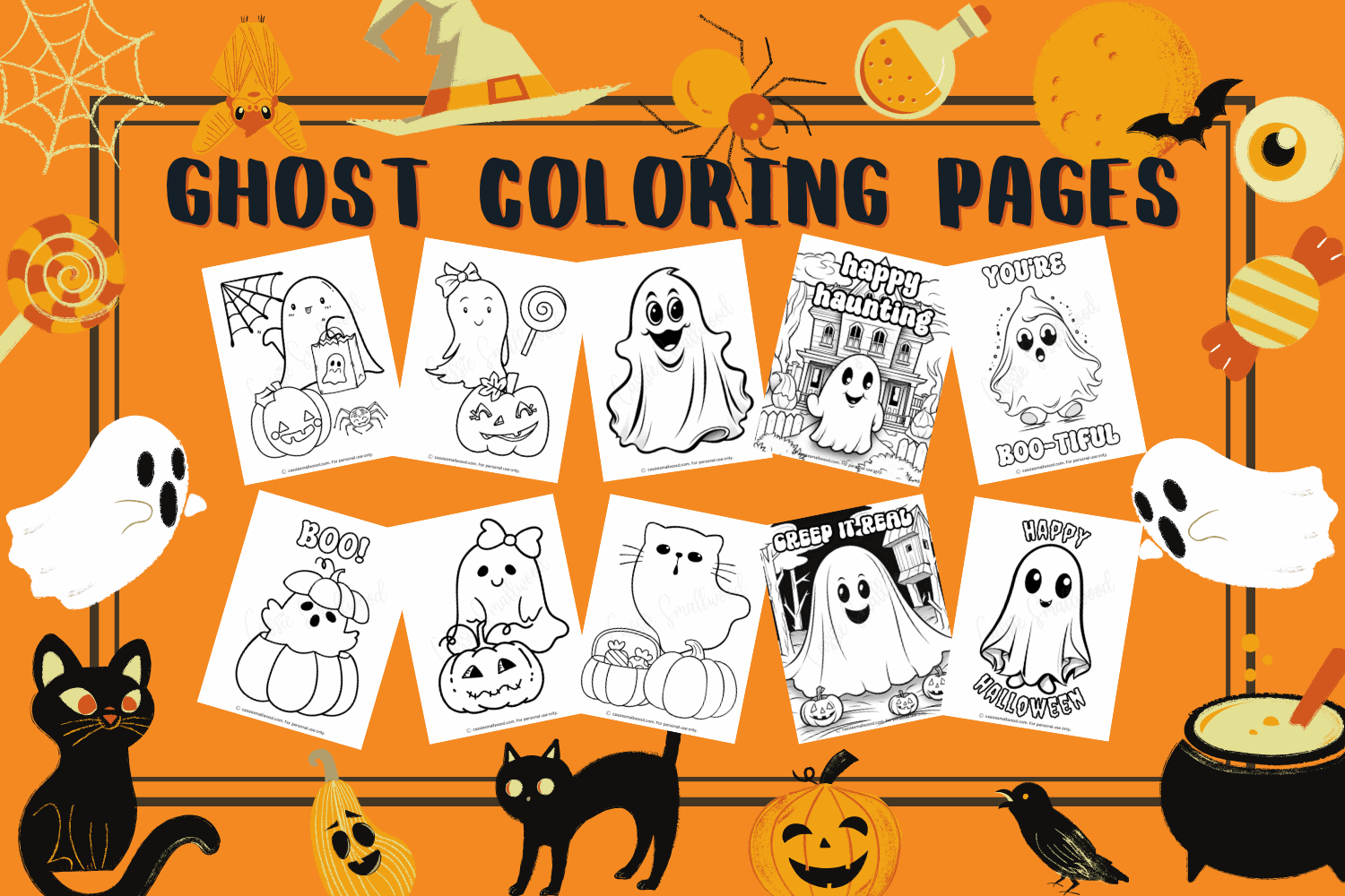 Free Printable Ghost Coloring Pages Free Printable Ghost Coloring Pages