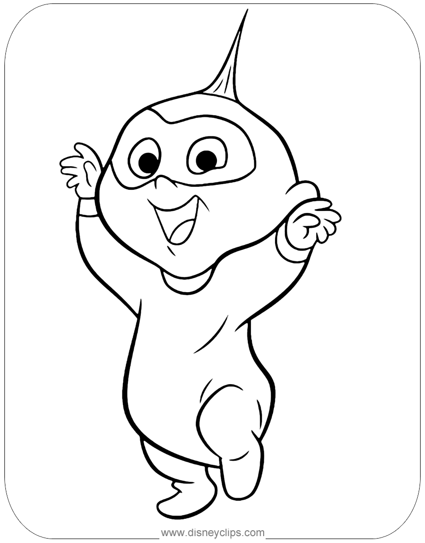 Free Incredibles Coloring Pages