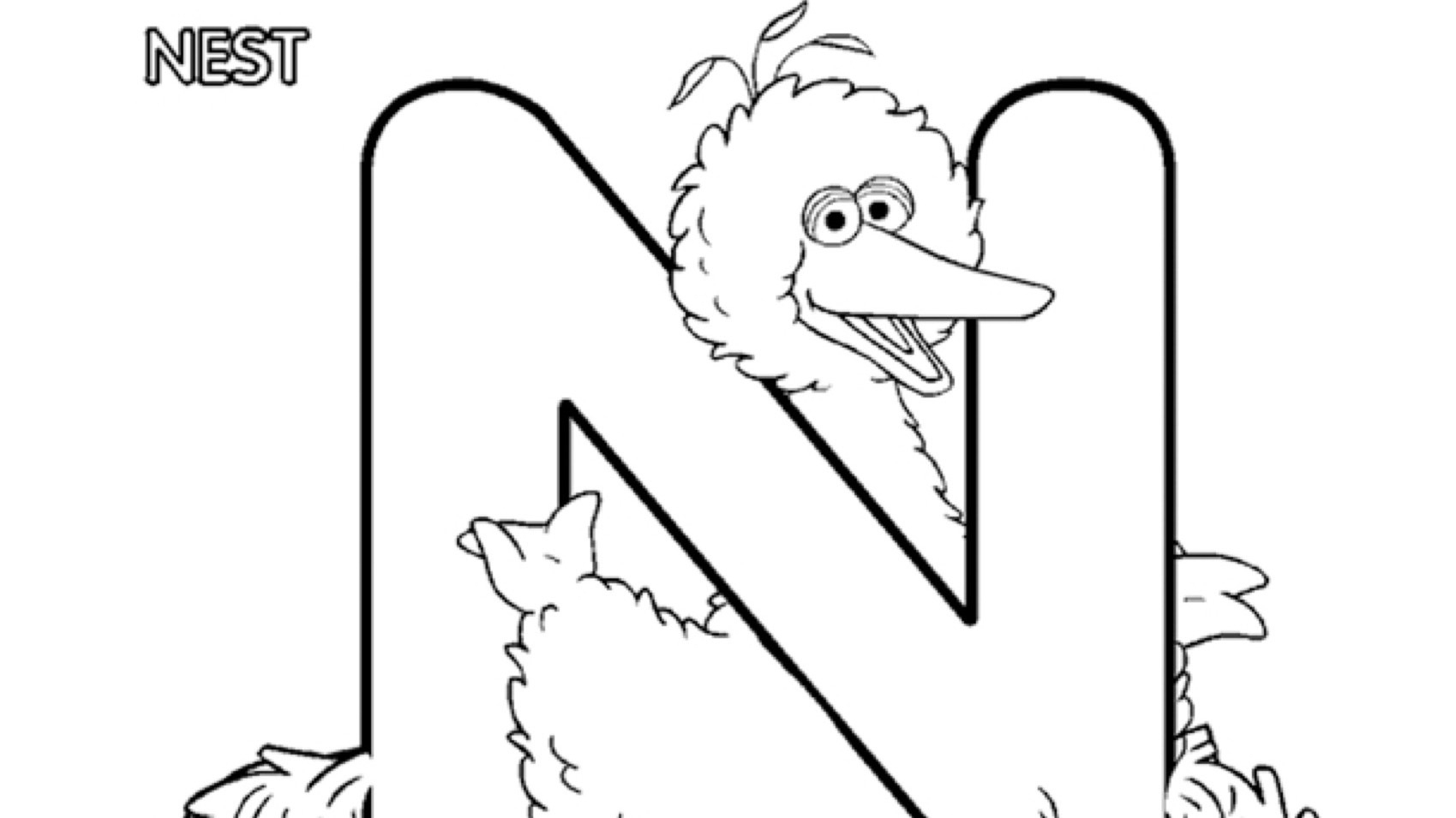 The Letter N Coloring Page Kids Coloring PBS KIDS For Parents
